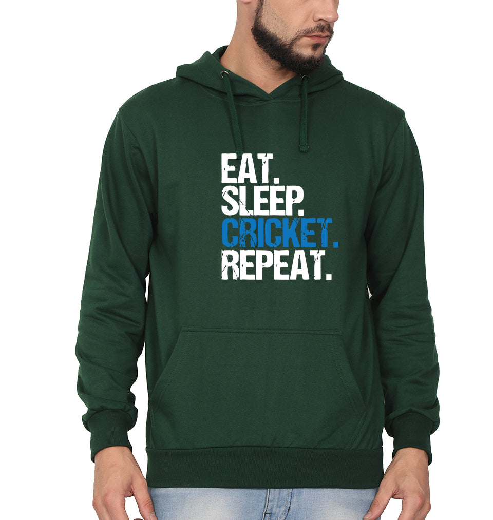 CRICKET Eat Sleep Cricket Repeat Men Hoodies-KidsFashionVilla