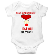 Load image into Gallery viewer, Custom Name I love My Uncle So Much Rompers for Baby Boy- KidsFashionVilla
