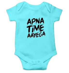 Apna Time Aayega Rompers for Baby Girl- KidsFashionVilla