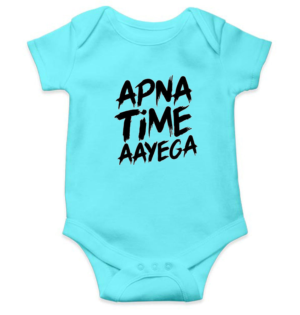Apna Time Aayega Rompers for Baby Girl- KidsFashionVilla