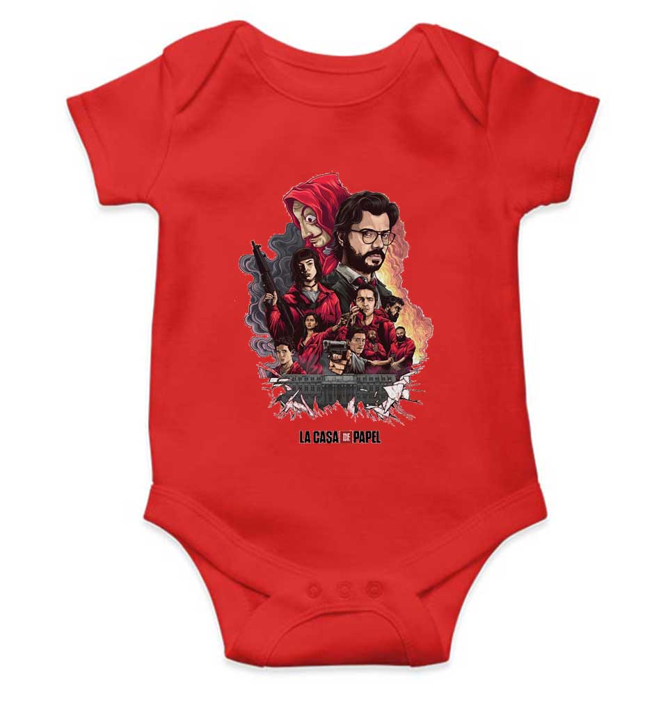 La Casa Da Papel Money Heist Web Series Rompers for Baby Boy- KidsFashionVilla