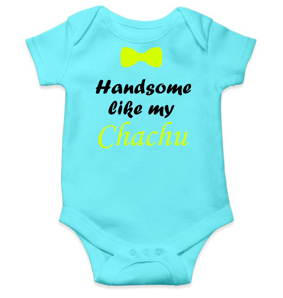 Handsome Like My Chachu Rompers for Baby Boy - KidsFashionVilla