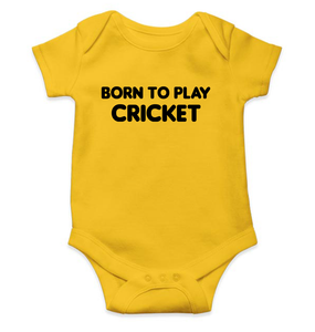 Born To Play Cricket World Cup Cricket Rompers for Baby Boy- KidsFashionVilla
