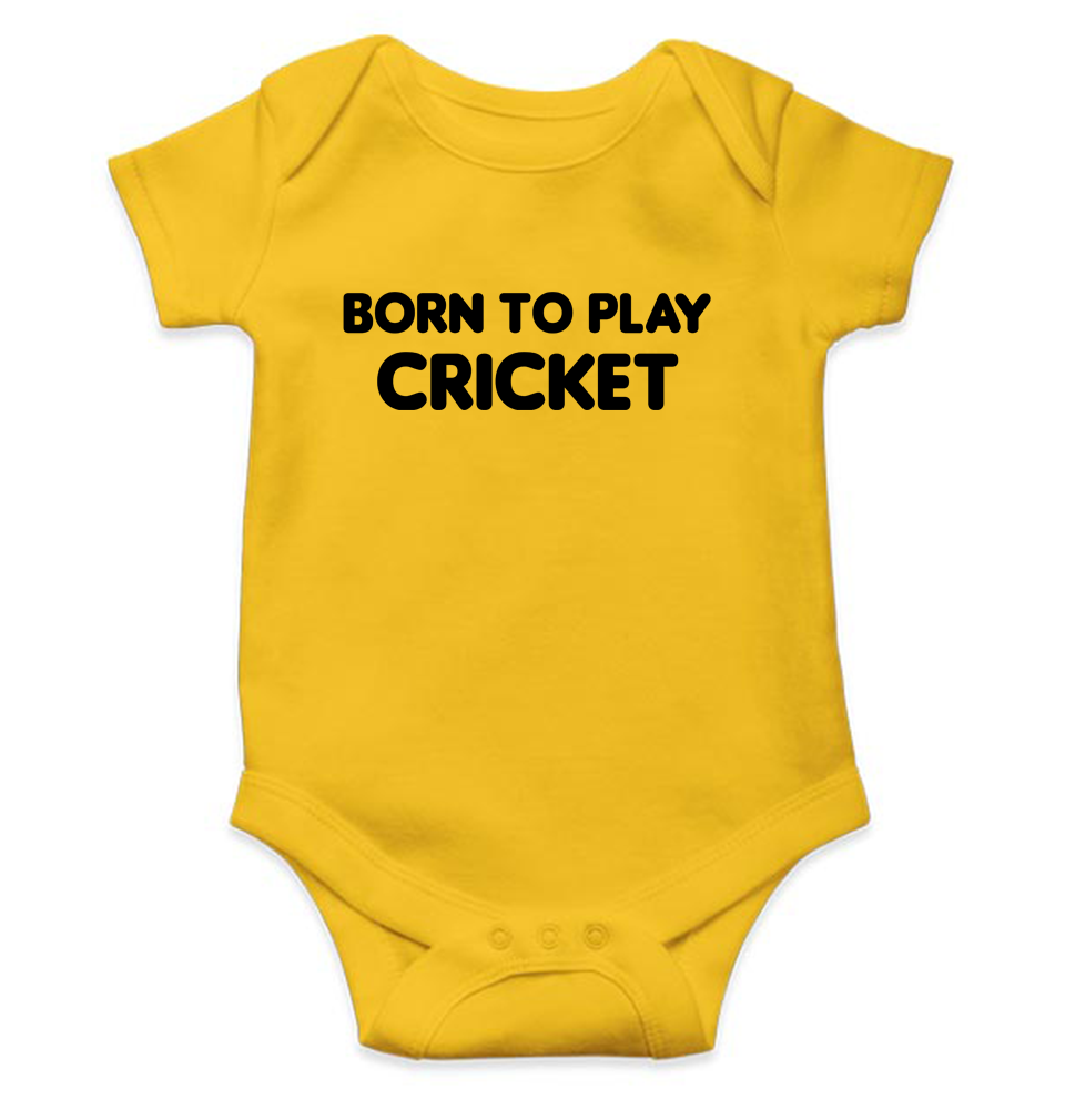 Born To Play Cricket World Cup Cricket Rompers for Baby Boy- KidsFashionVilla