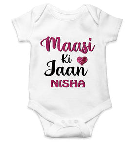 Custom Name Maasi ki jaan Rompers for Baby Girl- KidsFashionVilla