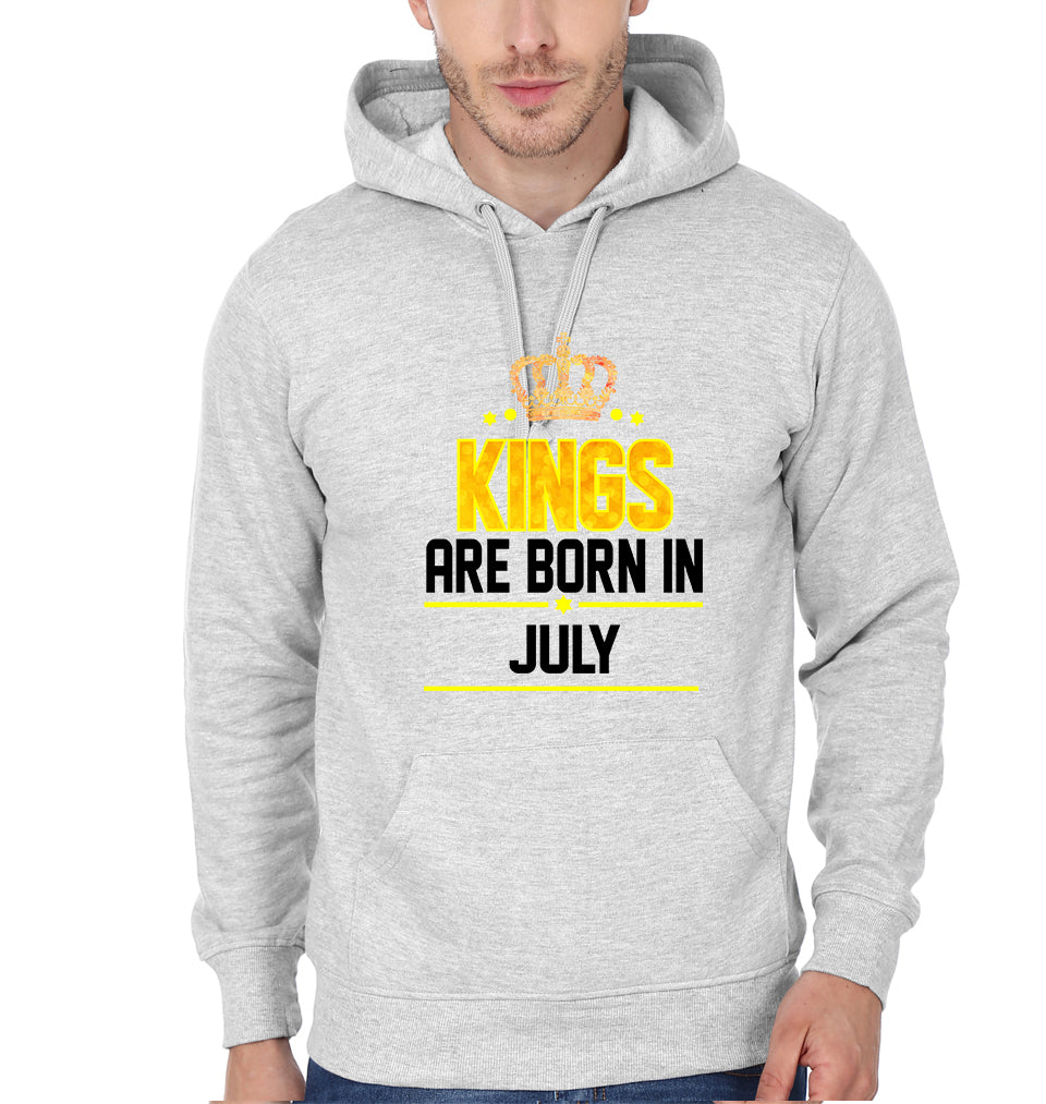 Kings Are Born In July Men Hoodies-KidsFashionVilla