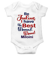 Load image into Gallery viewer, Custom Name I Have The Best Mama And Mami Rompers for Baby Girl- KidsFashionVilla

