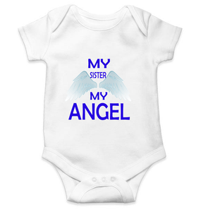 My Sister My Angel Rompers for Baby Girl- KidsFashionVilla
