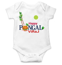 Load image into Gallery viewer, Custom Name Happy Pongal Rompers for Baby Girl- KidsFashionVilla
