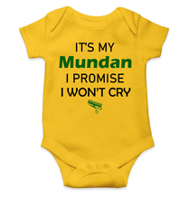 Load image into Gallery viewer, Its My Mundan I Won&#39;t Cry Rompers for Baby Girl - KidsFashionVilla
