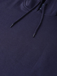 Plain Navy Blue Hoodie Sweatshirt -KidsFashionVilla