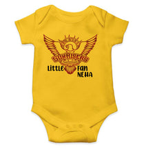 Load image into Gallery viewer, Custom Name IPL SRH Sunrisers Little Fan Rompers for Baby Girl- KidsFashionVilla
