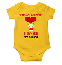 Load image into Gallery viewer, Custom Name I love My Uncle So Much Rompers for Baby Boy- KidsFashionVilla
