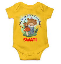 Load image into Gallery viewer, Custom Name Ohh Daddy You Are Purr Fect Fathers Day Rompers for Baby Girl- KidsFashionVilla
