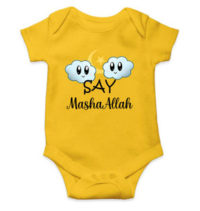 Say MashAllah Rompers for Baby Girl- KidsFashionVilla
