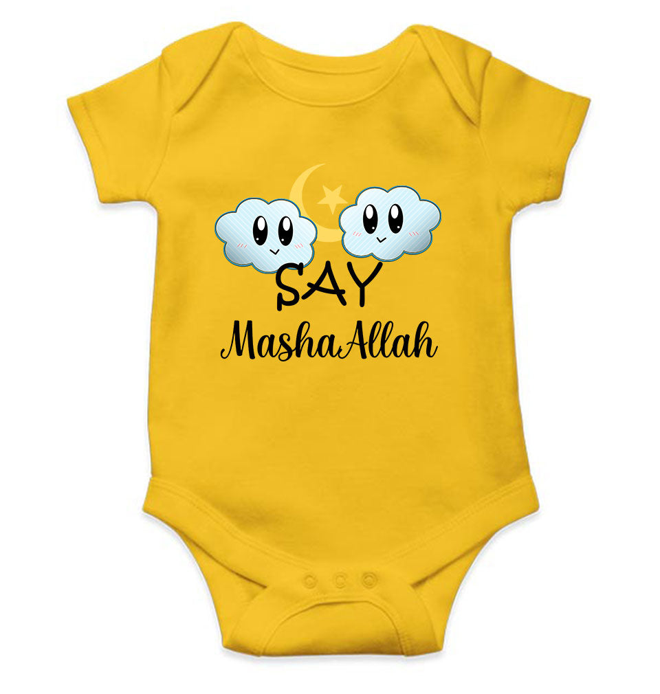 Say MashAllah Rompers for Baby Girl- KidsFashionVilla