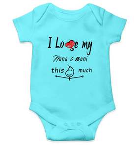 I Love My Nana Nani Rompers for Baby Girl- KidsFashionVilla
