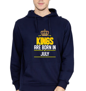 Kings Are Born In July Men Hoodies-KidsFashionVilla