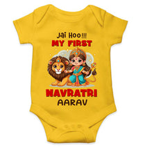 Load image into Gallery viewer, Custom Name Jai Hoo !!! My First Navratri Rompers for Baby Boy- KidsFashionVilla
