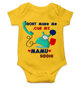 Custom Name Don’t Make Me Call My Mamu Rompers for Baby Girl- KidsFashionVilla