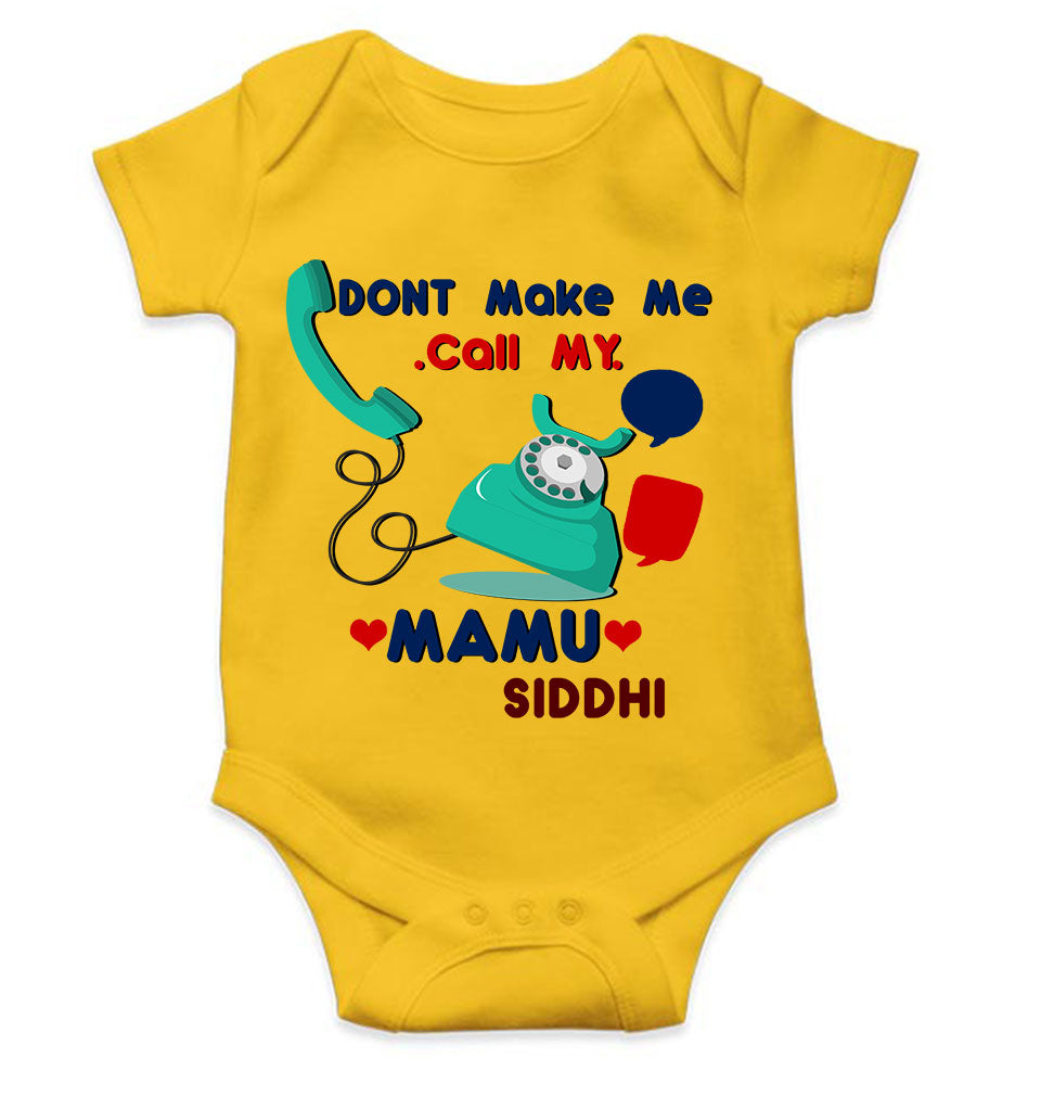 Custom Name Don’t Make Me Call My Mamu Rompers for Baby Girl- KidsFashionVilla