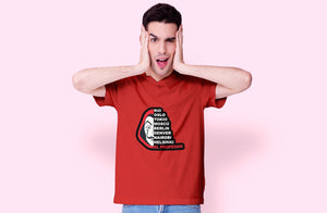 Professor Money Heist Half Sleeves T-Shirt- KidsFashionVilla