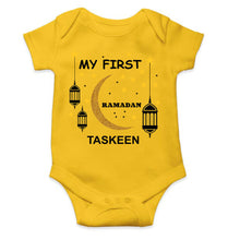 Load image into Gallery viewer, Custom Name My First Ramadan Rompers for Baby Girl- KidsFashionVilla
