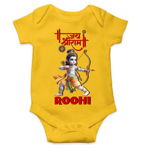 Load image into Gallery viewer, Custom Name Jai Shree Ram Rompers for Baby Girl- KidsFashionVilla
