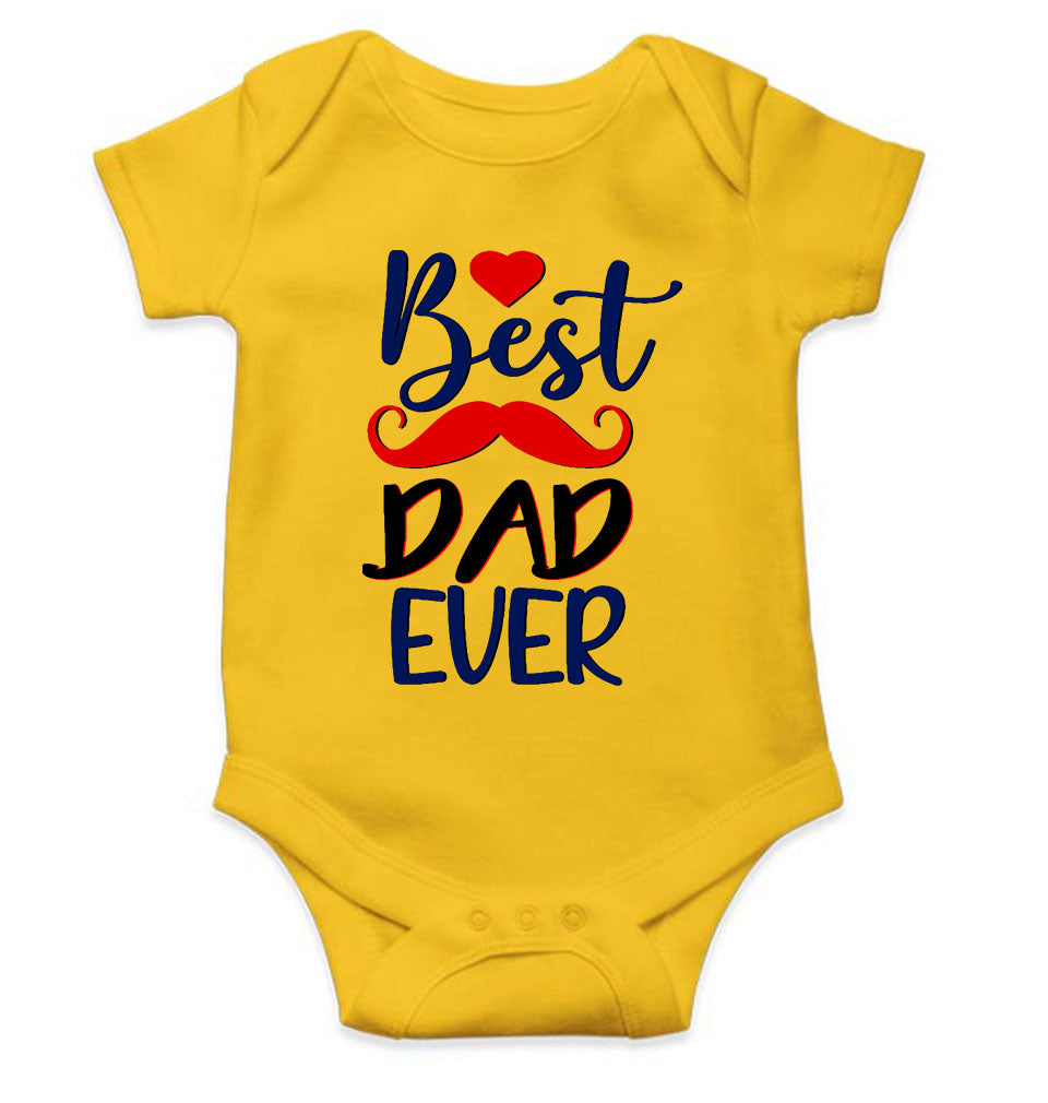 Best Dad Ever Fathers Day Rompers for Baby Boy- KidsFashionVilla