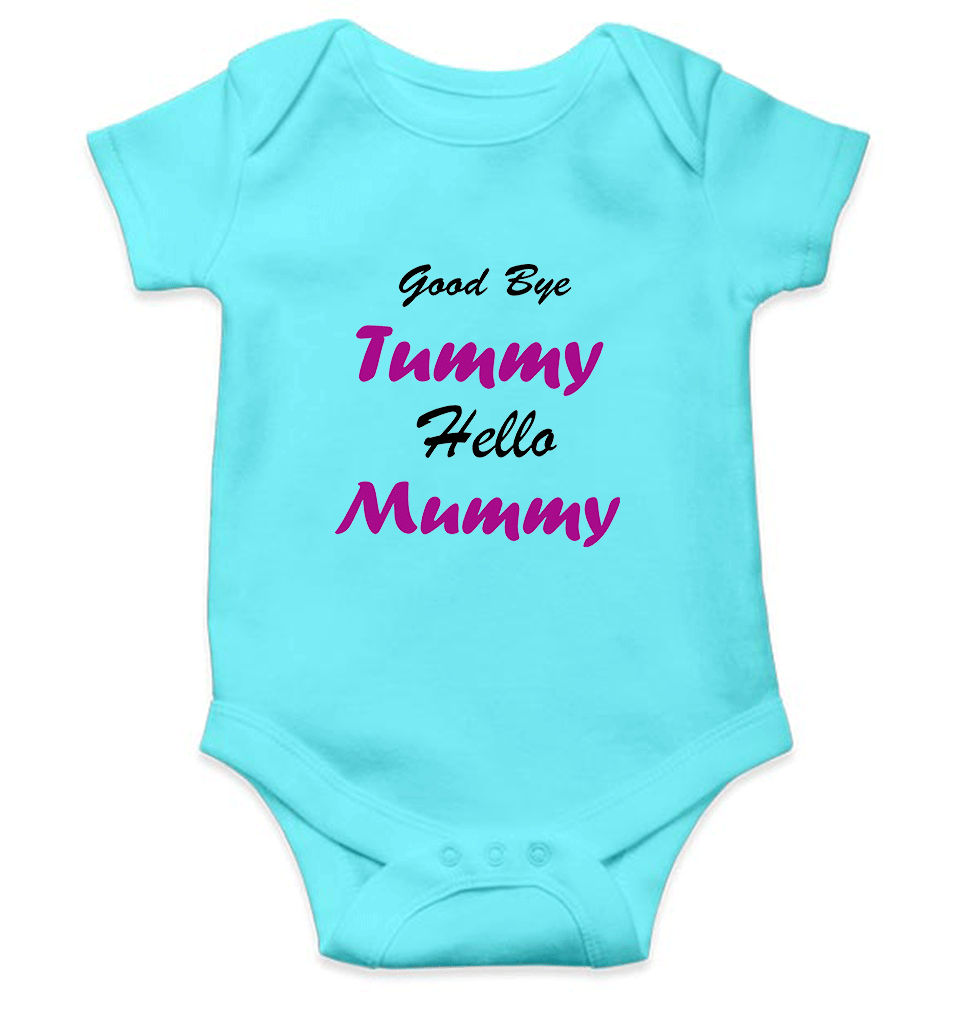 Good Bye Tummy Hello Mummy Rompers for Baby Girl - KidsFashionVilla