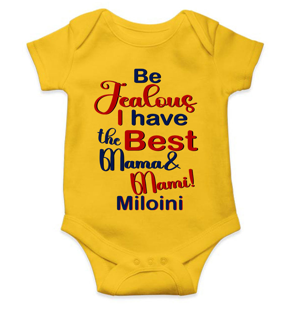Custom Name I Have The Best Mama And Mami Rompers for Baby Girl- KidsFashionVilla
