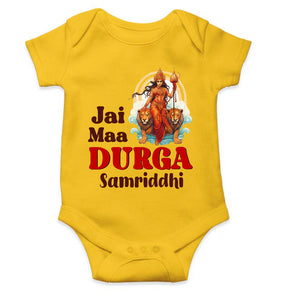 Custom Name Jai Maa Durga Navratri Rompers for Baby Girl- KidsFashionVilla