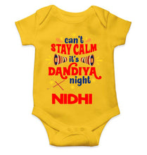 Load image into Gallery viewer, Custom Name Cant Stay Calm It Is Dandiya Night Navratri Rompers for Baby Girl- KidsFashionVilla
