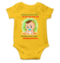 Load image into Gallery viewer, Baby Eating Food Rompers for Baby Girl- KidsFashionVilla
