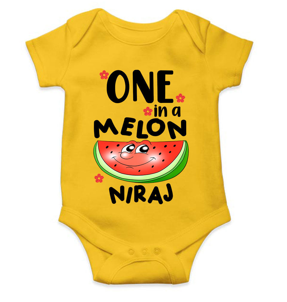 Custom Name Happy One Year Birthday Rompers for Baby Boy- KidsFashionVilla