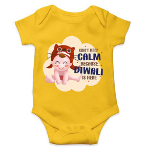 Can Not Keep Calm Because Diwali Is Here Rompers for Baby Boy- KidsFashionVilla