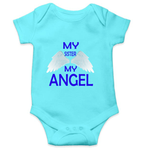 Load image into Gallery viewer, My Sister My Angel Rompers for Baby Girl- KidsFashionVilla
