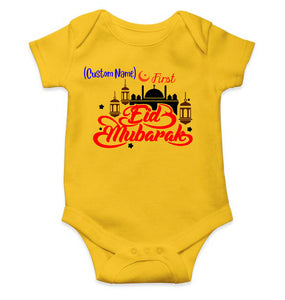 Customize Name First Eid Rompers for Baby Boy- KidsFashionVilla