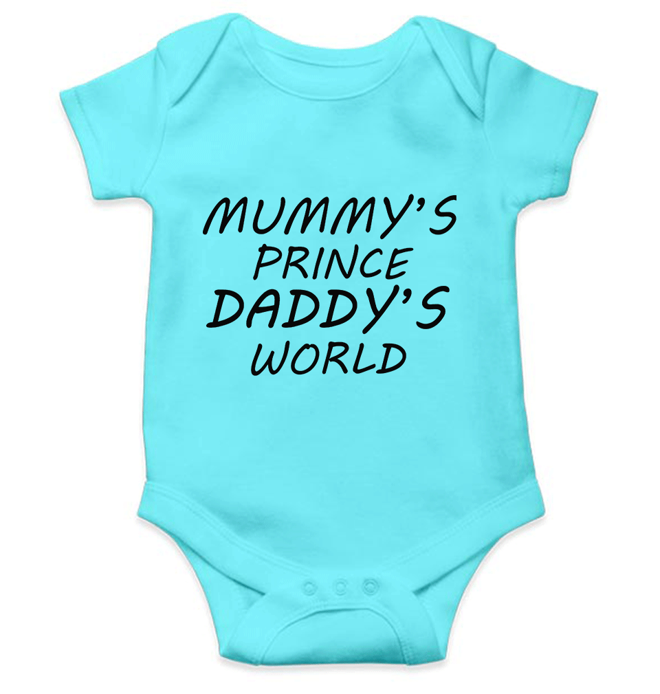MUMMYS PRINCE DADDYS WORLD Rompers for Baby Boy- KidsFashionVilla