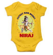 Load image into Gallery viewer, Custom Name Cutest Ram Bhakt Rompers for Baby Boy- KidsFashionVilla

