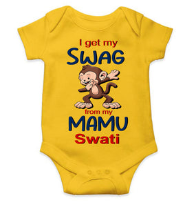 Custom Name Swag From My Mamu Rompers for Baby Girl- KidsFashionVilla