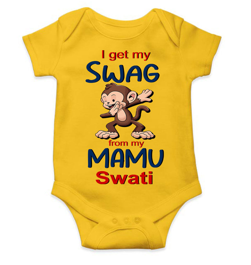 Custom Name Swag From My Mamu Rompers for Baby Girl- KidsFashionVilla