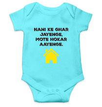 Load image into Gallery viewer, Nani Ke Ghar Jayege Rompers for Baby Girl- KidsFashionVilla
