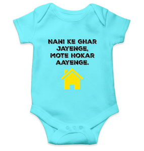 Nani Ke Ghar Jayege Rompers for Baby Girl- KidsFashionVilla