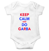 Keep Calm And Do Garbha Rompers for Baby Girl- KidsFashionVilla