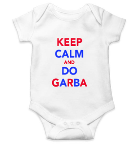 Keep Calm And Do Garbha Rompers for Baby Girl- KidsFashionVilla