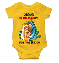 Load image into Gallery viewer, Jesus Is The Reason For The Season Christmas Rompers for Baby Girl- KidsFashionVilla
