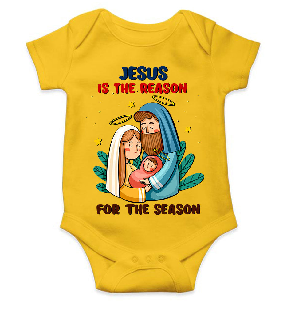 Jesus Is The Reason For The Season Christmas Rompers for Baby Girl- KidsFashionVilla