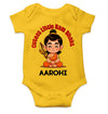Custom Name Cutest little Ram Bhakt Dusshera Rompers for Baby Girl- KidsFashionVilla