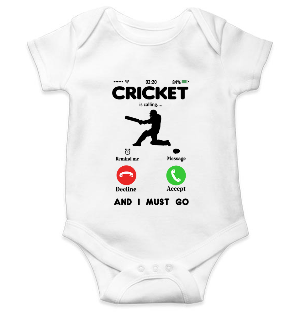 Cricket is Calling World Cup Cricket Rompers for Baby Boy- KidsFashionVilla
